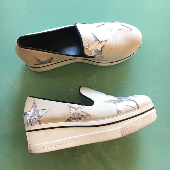 Stella McCartney Shoes - RARE Stella McCartney Grey Star Platform Sneakers